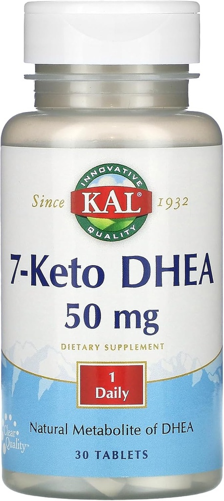 KAL 7 Keto DHEA 50 MG, 30 CT