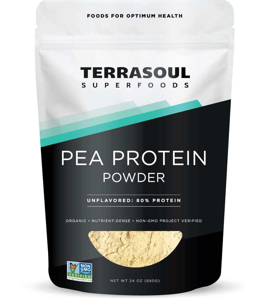 Terrasoul Superfoods Organic Pea Protein, 1.5 Lbs - European Sourced | Unflavored | Smooth Texture