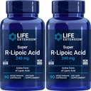 Life Extension Super R-Lipoic Acid 240mg, 90 Veg Capsules (Pack of 2)