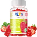 Pets Purest Glucosamine Chondroitin Gummies with MSM & Elderberry Extra Strength - Joint Support, Antioxidant Immune Support Supplement for Adults, Men & Women.Strawberry