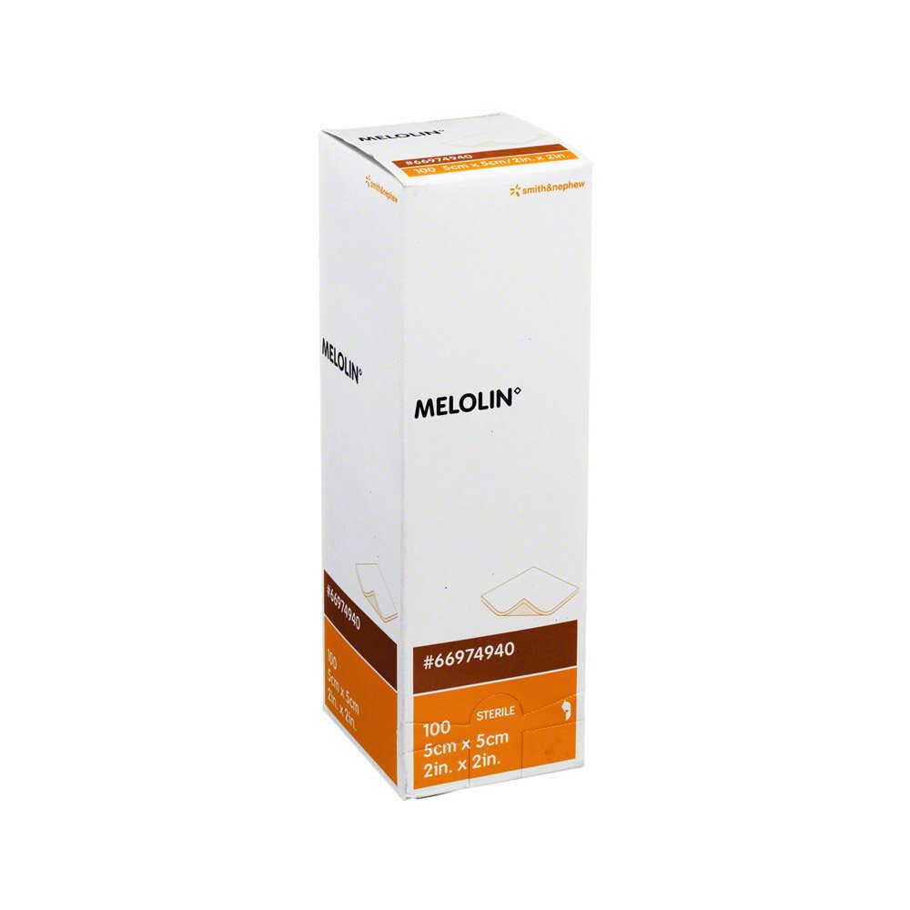 Smith & Nephew Melolin Wound Dressing 5cm x 5cm (Pack Size: Pack of 100 dressings)