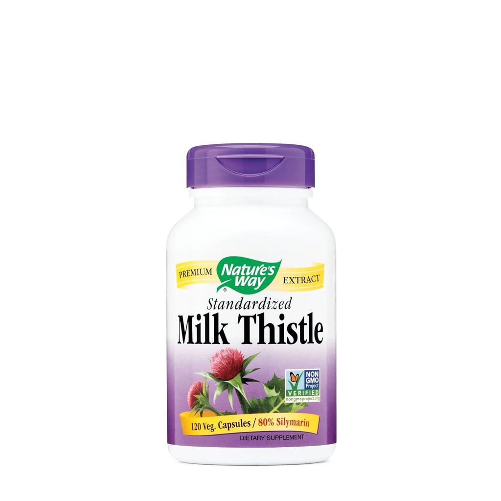 Natures Way Milk Thistle Standardized, 120 Count