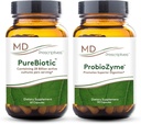 MD Prescriptives PureBiotic and ProbioZyme Bundle - Digestive & Gut Health Supplement - 60 Capsules/90 Capsules