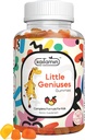 Kids Multivitamin Gummies Little Geniuses : Vitamins C, D3, Zinc, Folate, for Immunity, Intelligence, Focus, and Growth. Vegan, Non-GMO, Organic, Gluten-Free| 90 Gummies 3 Months Supply