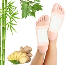 Lymphatic Drainage Ginger Foot Pads 50 Pads - Ginger Oil Foot Patches Deep Cleansing Sleep Aids Relieve Stress and Fatigue Improve Sleep Quality