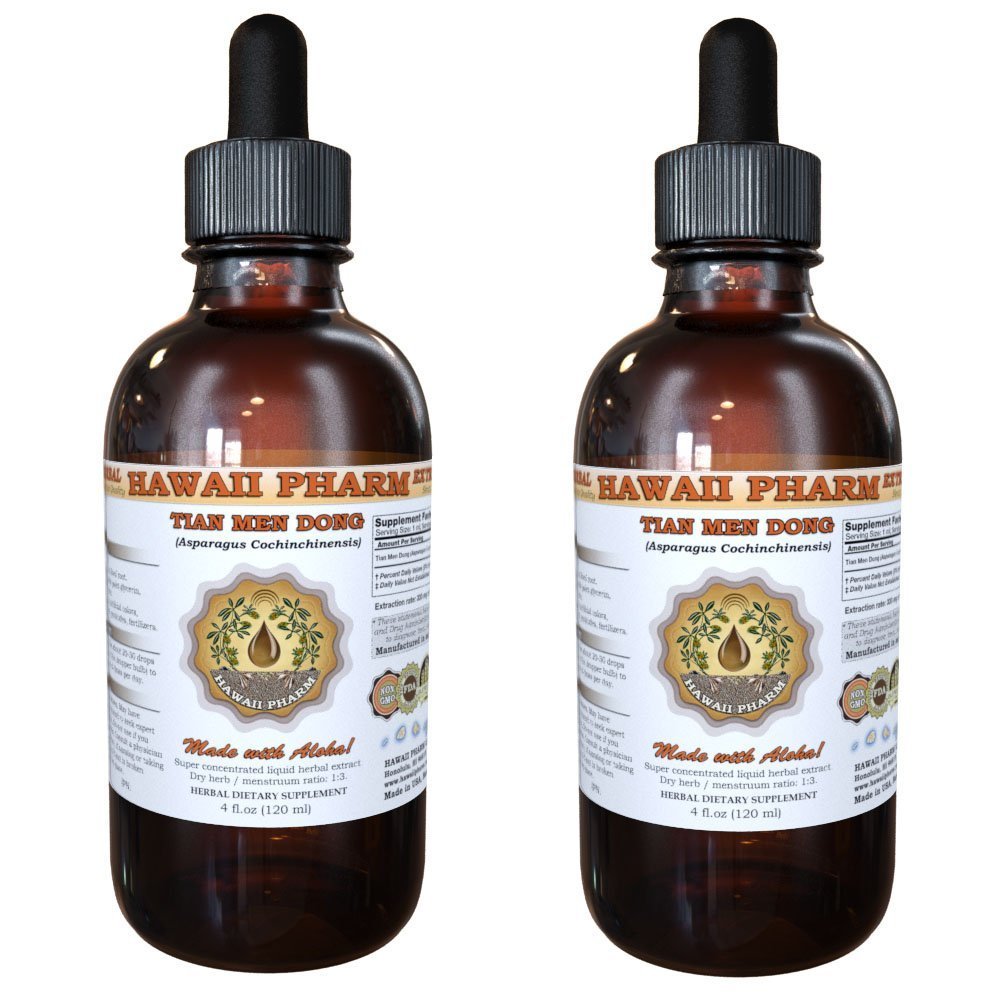 Tian Men Dong Tincture, Tian Men Dong, Asparagus (Asparagus Cochinchinensis) Root Liquid Extract, Herbal Supplement 2x2 fl.oz