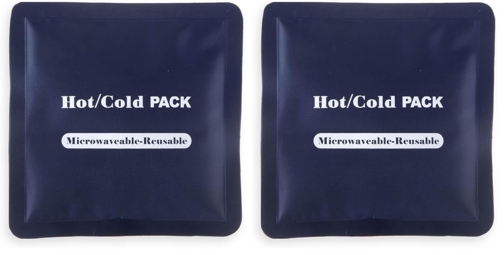 1st Care 1PK Hot Cold Gel Packs Reusable Microwavable Freeze 15 x 15cm (Pack of 2)