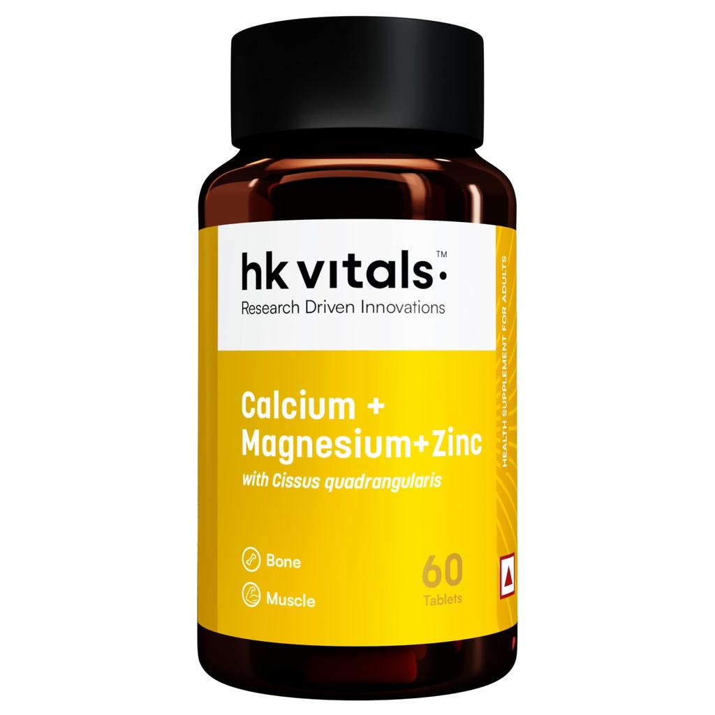 hk vitals Calcium Magnesium & Zinc, 60 Tablets