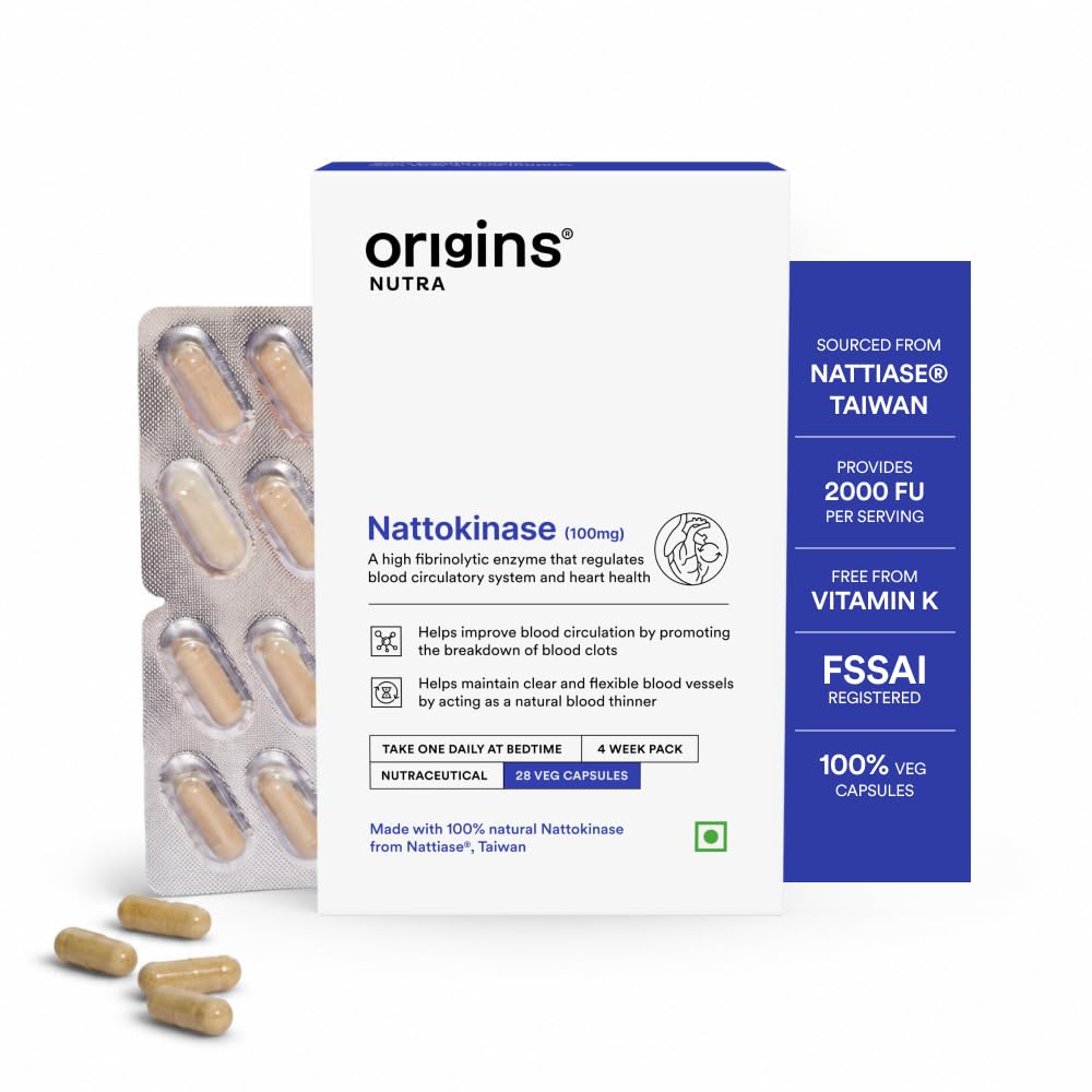 Origins Nutra Nattiase® Nattokinase 2000FU/100 mg | Vitamin K-Free Formula
