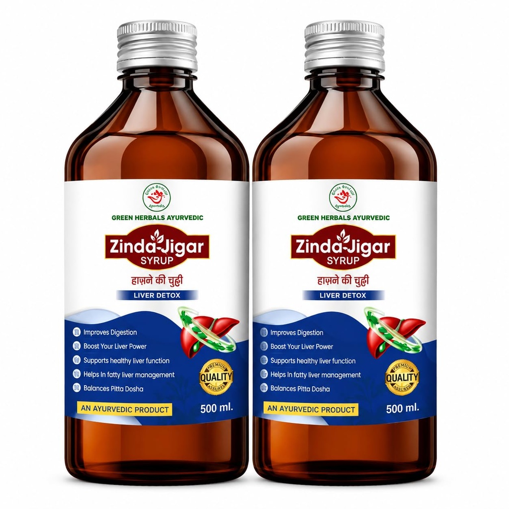 Zinda Jigar Liver Detox Syrup 500ml Pack of 2