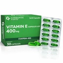 Carbamide Forte 400 mg Vitamin E Capsules for Face and Hair | 100% Natural Vitamin E Supplement with VitaminE Oil | Paraben Free - 30 Capsules