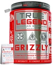 Grizzly Nutrition True Legend Olympian Grade Pre Workout Powder, Energy, Focus & Muscle Pump with L-Citrulline, Beta Alanine, Creatine, Caffeine, 450g+30g Energy Pack, Lime Mojito, Lab Researched