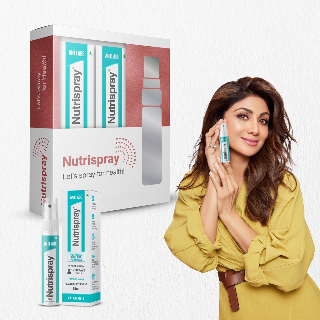 Anti-Age Vitamin E Oral Spray – 25ml (Pack of 3) | Antioxidant Skin Support | Fast-Absorbing Sublingual Supplement for Glowing, Youthful Skin | Daily Wellness for Men & Women