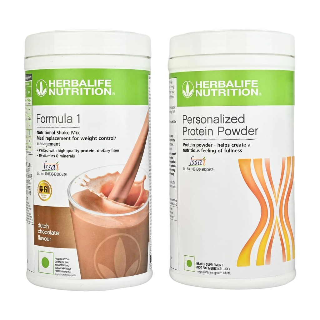 Herbalife Formula 1 with Personalized Protein Powder(400gm) 900gm (Dutch Chocolate)