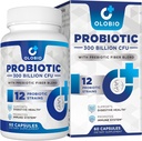 300 Billion CFU Probiotic, 12 Strains with 3 Organic Prebiotics, Probiotics for Women and Men, Daily Supplement for Digestive, Immune, Gut & Bloating Health, Shelf Stable, Vegan, 60 Counts