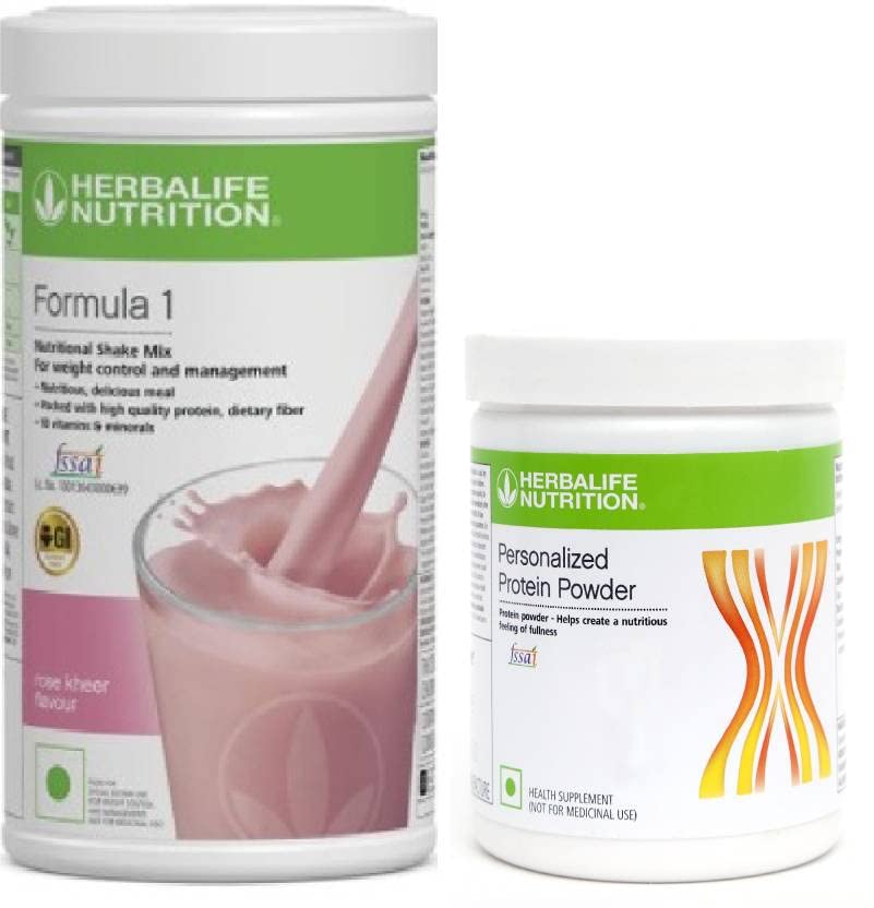 HERBALIFE Weight Loss Combo Pack F1 Rose Kheer Shake + Personalized Protein Powder (700 g, Rose Kheer)