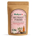 Organic Beetroot Powder for Glowing Skin, Pink Lips & Hair Growth, Organic Chukandar Powder for DIY Face Pack, Juicing & Natural Beauty (227g)