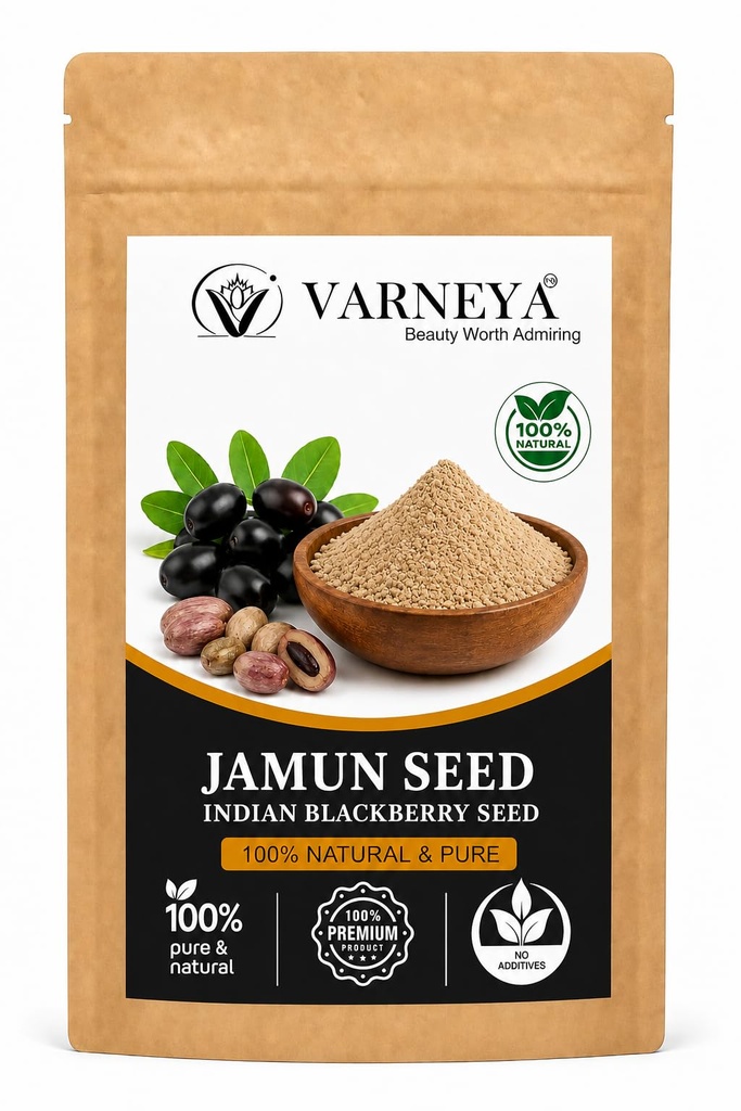 Naturals Organic Jamun Seed 100g | 100% Pure Jamun Beej | Raw Naturally Dried Ayurvedic Herbal | Premium Quality Herbal Tea, Kadha & Wellness Drink Ingredient | Chemical-Free | No Preservatives | Vegan Friendly