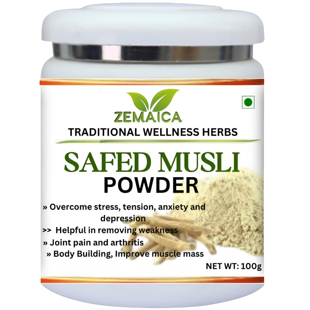 Safed Musli Ayurveda Safed Musli Powder (100 grams) for Stamina and Energy | Pack 1