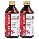 Multani Sarvin Syrup 200ml (Pack of 2) Ayurvedic Skin & Blood Purifier Useful In Skin Disorders Useful