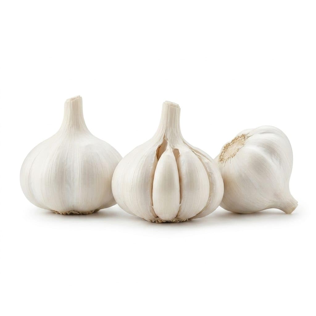 Fresh Garlic Whole Bulb, Natural, Organic, Non-GMO, Gluten-free, Vegan, for Cooking and Seasoning, 1Kg