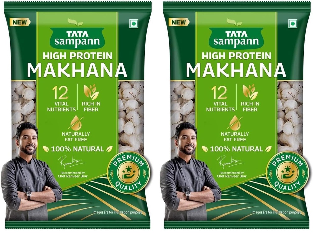 Tata Sampann, Natural High Protein Makhana, 200g (Pack of 2)