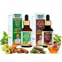 Jeena Sikho Dalchini Haldi Tulsi & FIV LIV Combo | Ayurvedic Immunity & Liver Wellness Drops | Helps with Digestion, Clear Breathing, Detox & Daily Wellness | Herbal Drops Combo Pack