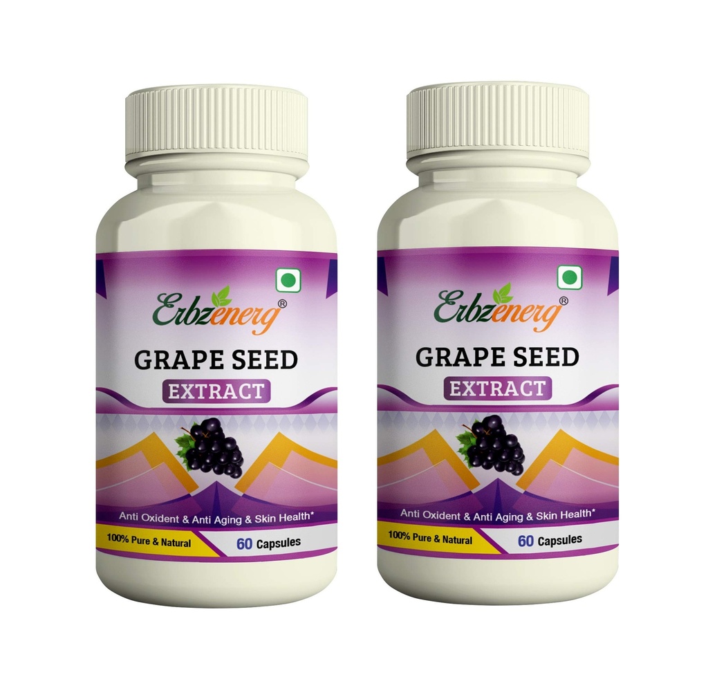 Grape seed Extract 60 Capsules- (Pack of 2)