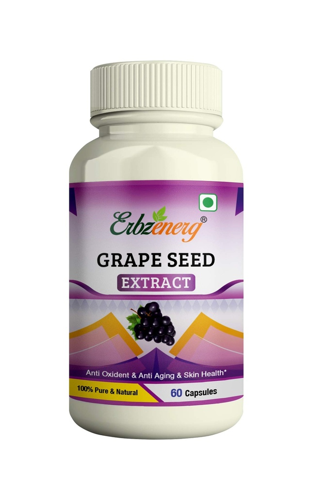 ERBZENERG� Grape seed 60 Capsules- (Pack of 1)
