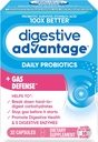 Digestive Enzyme and Probiotic Capsule- Digestive Advantage 32 Capsules, Survives 100x Better than regular 50 billion CFU, Breaks down food, helps prevent gas