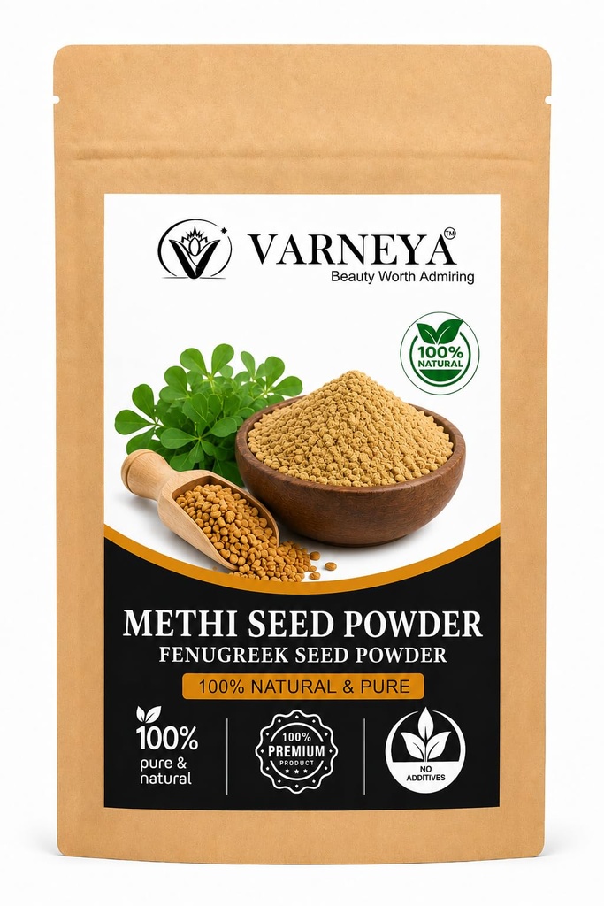 Naturals Organic Methi Seeds Powder 100g | Fenugreek Seeds (Trigonella foenum-graecum) | 100% Pure Natural Whole Seeds | Premium Quality | For Cooking, DIY Hair Care & Traditional Herbal Preparations