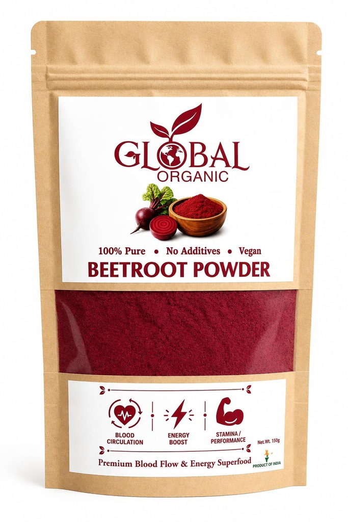 Beetroot Powder | 100% Pure & Natural | for Juice, Skin, Hair & Hemoglobin Support | No Additives | Superfood Powder | 150g