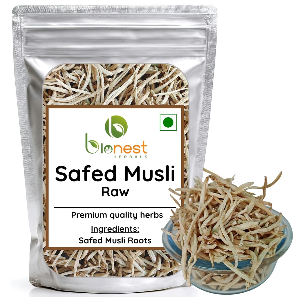Safed Musli (Raw)- 100 g- Shvet/White Musli | Raw Herb
