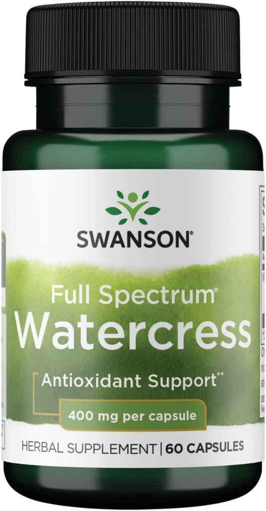 Swanson Full Spectrum Watercress 400 Milligrams 60 Capsules