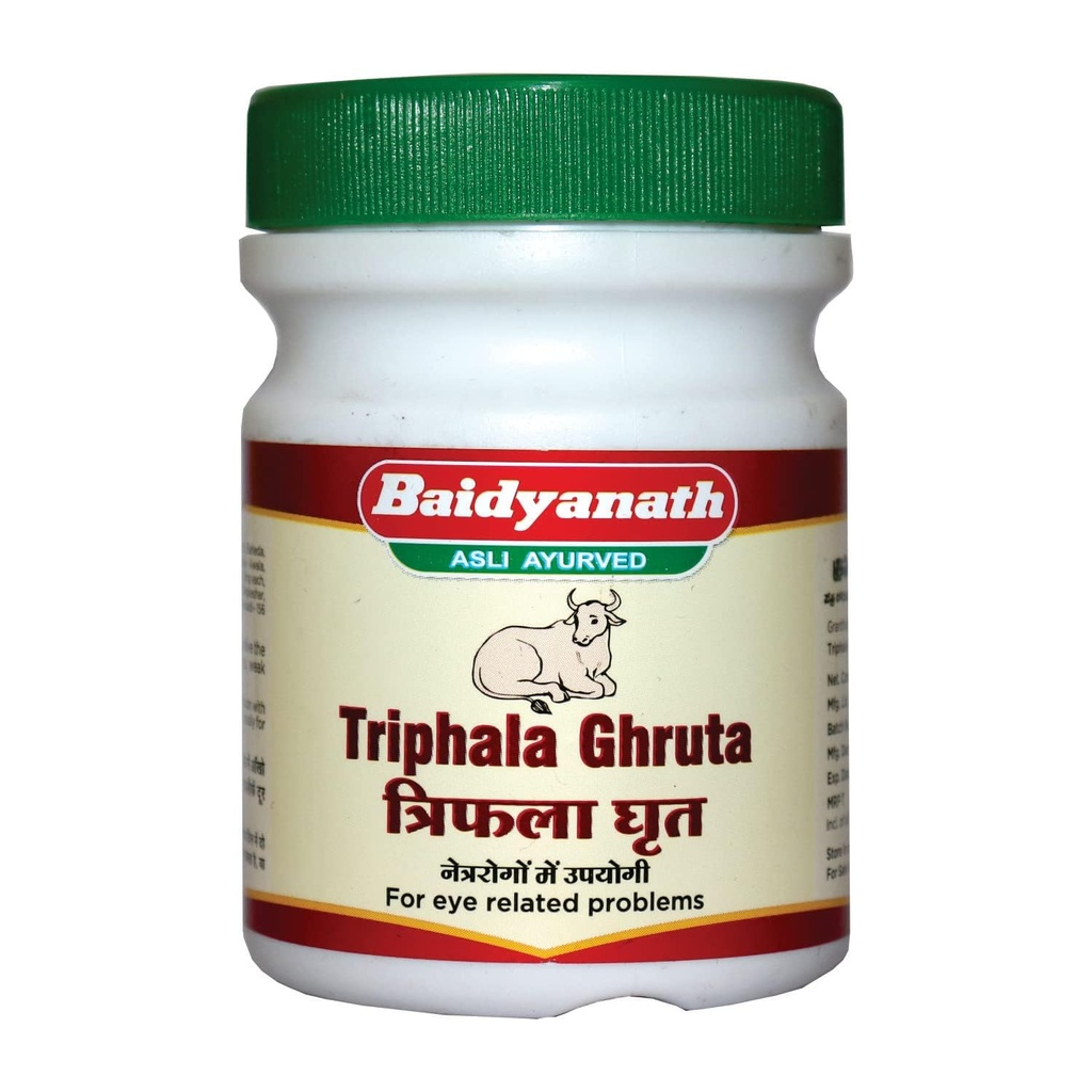 Baidyanath Asli Ayurved Triphala Ghrita – 100g (Pack 0f 2) | Ayurvedic Herbal blend for Digestive Wellness & Eye Care | 100% Pure & Natural