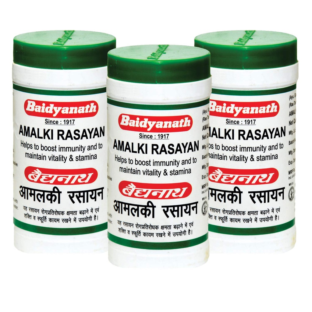 Baidyanath Asli Ayurved Amalki Rasayan 120g (Pack of 3) | Ayurvedic Immunity Support | Amla Rasayan for Daily Wellness & Vitality | Herbal Health Supplement