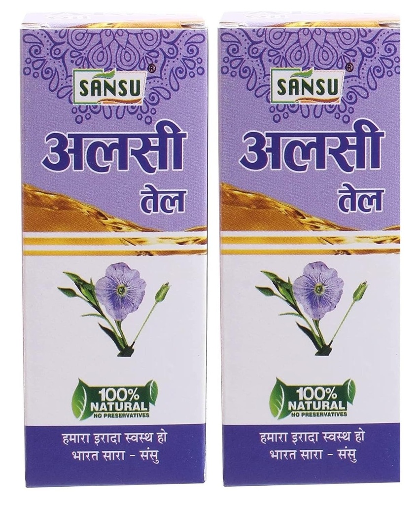 Sansu Alsi Oil (Flaxseed Ka Tail) | Ayurvedic | 100ml (Pack of 2)