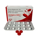 Daily Ferrous Bisglycinate Zinc Bisglycinate Cyanocobalamin & Folic Acid Tablets | Iron Supplement for Anemia | Improves Hemoglobin levels and Fatigue (Pack of 4) - 60 Tablets