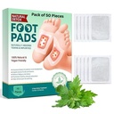 Jitgol Herbal Foot Detox Pads for Toxin Removal | Pain Relief Foot Patches for Feet Cleansing | Natural Ingredients for Sleep Aid | Overnight Use | Toxin Removal with Bamboo Vinegar and Acupoint Micro-Massage Technology | Pack Of Pads (50)