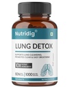 Lung Detox Supplement – 1000mg Per Serving | Supports Respiratory Health, Pollution & Smoking Relief | 10X Potent Natural Ingredients | 60 Vegetarian Capsules