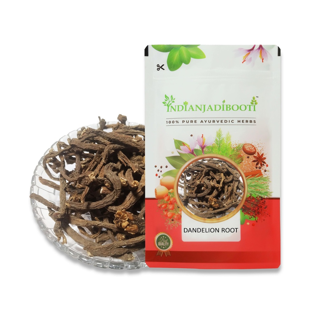 IndianJadiBoot Dandelion Roots (Singhparni/Taraxacum Officinale) - For Natural Detox & Digestion -100 Grams Pack
