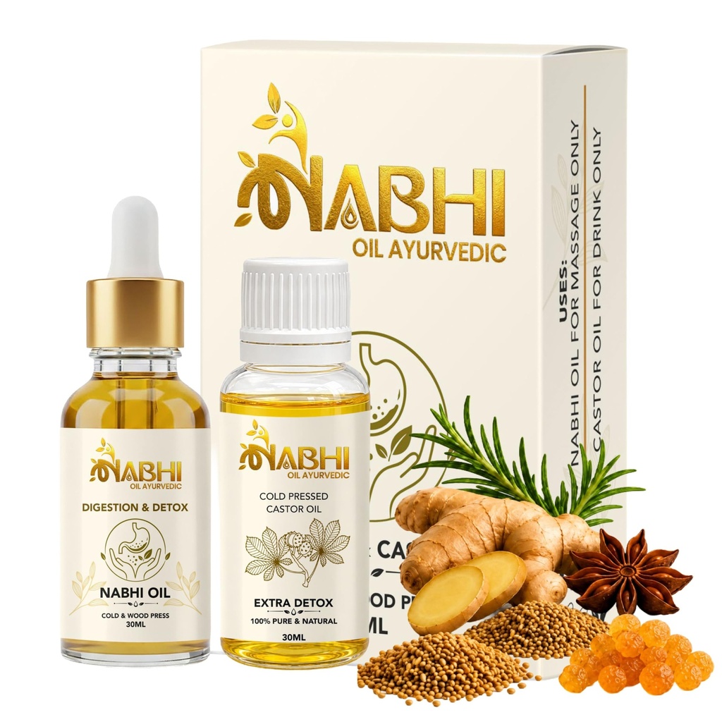 Nabhi Oil for Digestion & Weight Loss | Nabhya Dhara Belly Button | 30ml