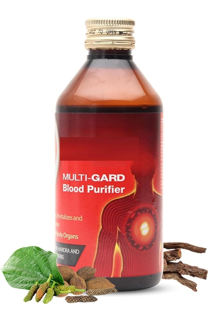 Multi-Gard Blood Purifier Syrup for Healthy Skin, Cleansing and Revitalizing Formula, 200ml