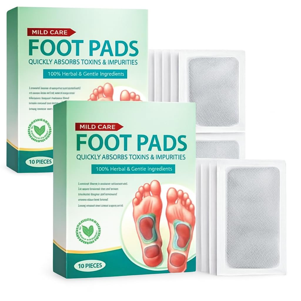 Foot Pads, 100% Natural & Organic, Absorbs Toxins & Impurities, Enhances Sleep Quality (2)