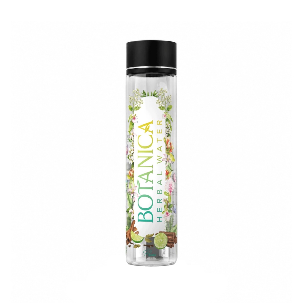 Botanica Herbal Water 1000ml | Vetiver, Cardamom, Cinnamon, Clove & Lemon Infused Drink | Natural Vegan Detox Water for Hydration, Digestion & Skin Health