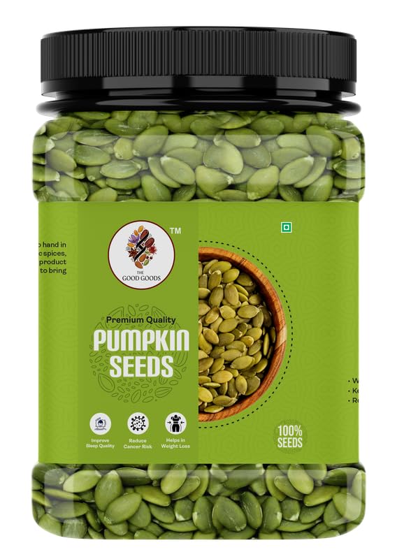 THE GOOD GOODS Pumpkin Seeds - AAA Grade Seeds for Eating | Protein Rich Seeds | Healthy Diet Snacks | Rich in Protein - 500gm