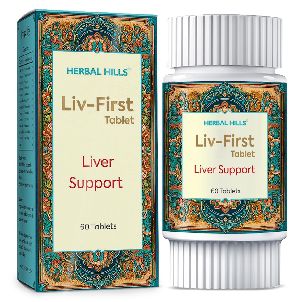 Herbal Hills LIV First Liver Support 60 Tablets (Pack of 1)