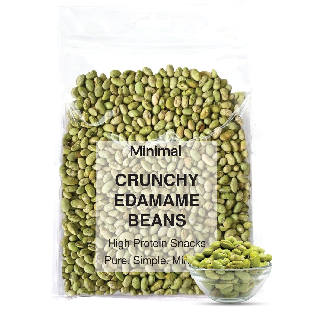 Minimal Roasted Edamame Beans-800g High Protein Healthy Snack | Crunchy | Vegan | Gluten-Free | No Preservatives