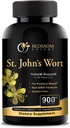 St Johns Wort 900mg-Mood Support Supplement*-Calm Supplements*-120 Vegetable St Johns Wort Capsules(2 Month Supply),450mg of Vegan, Non-GMO St. John's Wort (Hypericum Perforatum),0.3%Hypericin per Cap