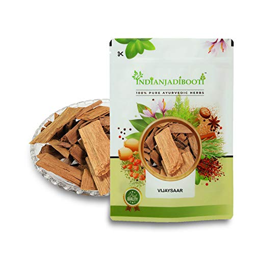IndianJadiBooti Pure Vijaysar Wood (Pterocarpus Marsupium) | Raw Indian Kino Herb for Metabolic Wellness, Blood Sugar Support & Weight Management | 250 Grams | (Pack Of 2)